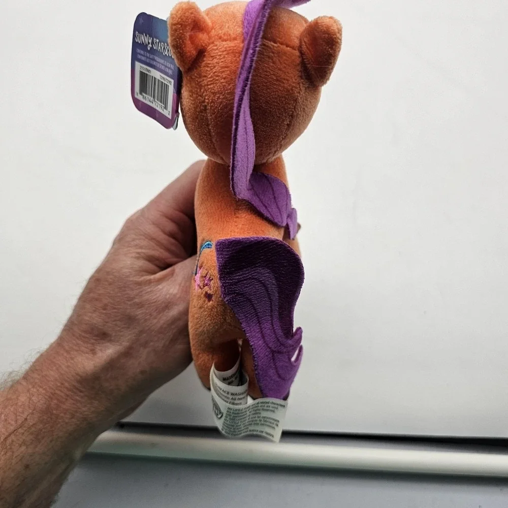 My Little Pony Sunny Starscout Horse Plush Stuffed Toy Small‎ Orange Purple Cute